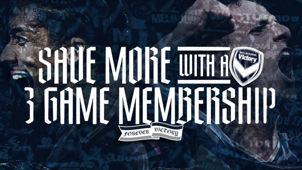 Promotional artwork for a Melbourne Victory membership package.